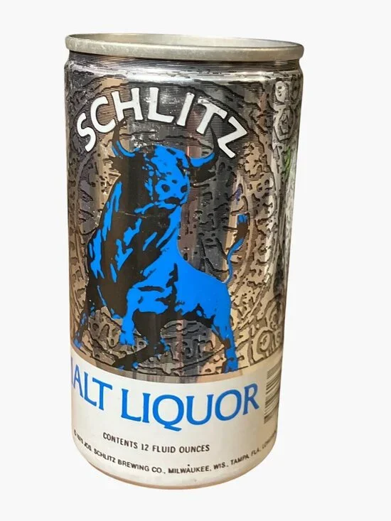 Schlitz Malt Liquor Vintage Beer Can 1975 Bull Design 12oz Empty Collectible - Picture 5 of 9